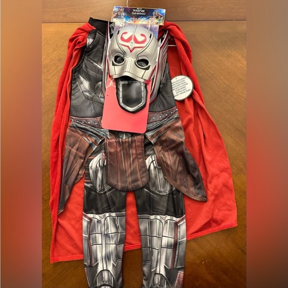 Disney Parks Girls COMPLETE 7 piece costume MIGHTY THOR WITH. MASK11/12
